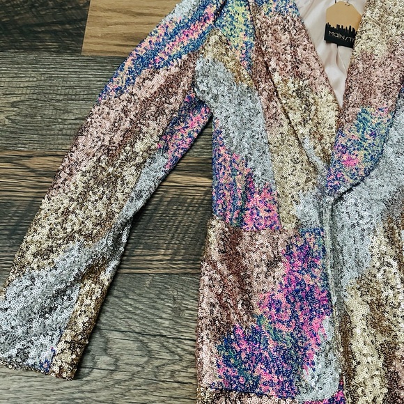 Sequin Multicolor Blazer - Picture 2 of 5